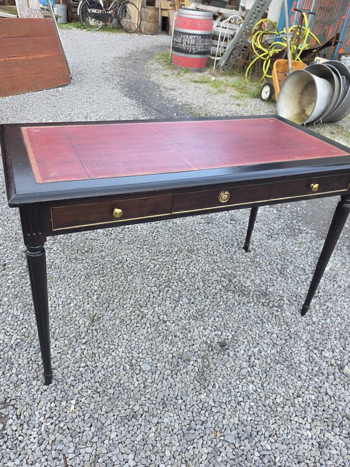 Louis XVI style mahogany desk from the 20th century.