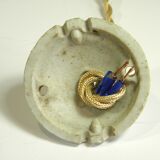 Suspension and rosette in opaline and porcelain