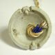 Suspension and rosette in opaline and porcelain
