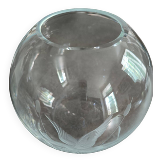 Vase boule cristal