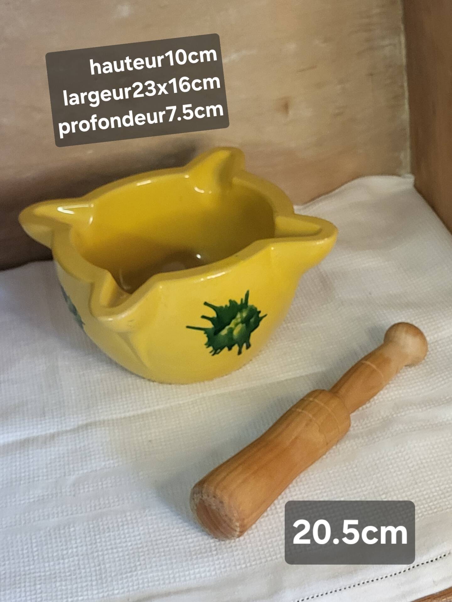 Mortier jaune