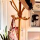 Vintage Rattan Parrot Coat Rack