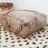Moroccan carpet pouf / floor pillow