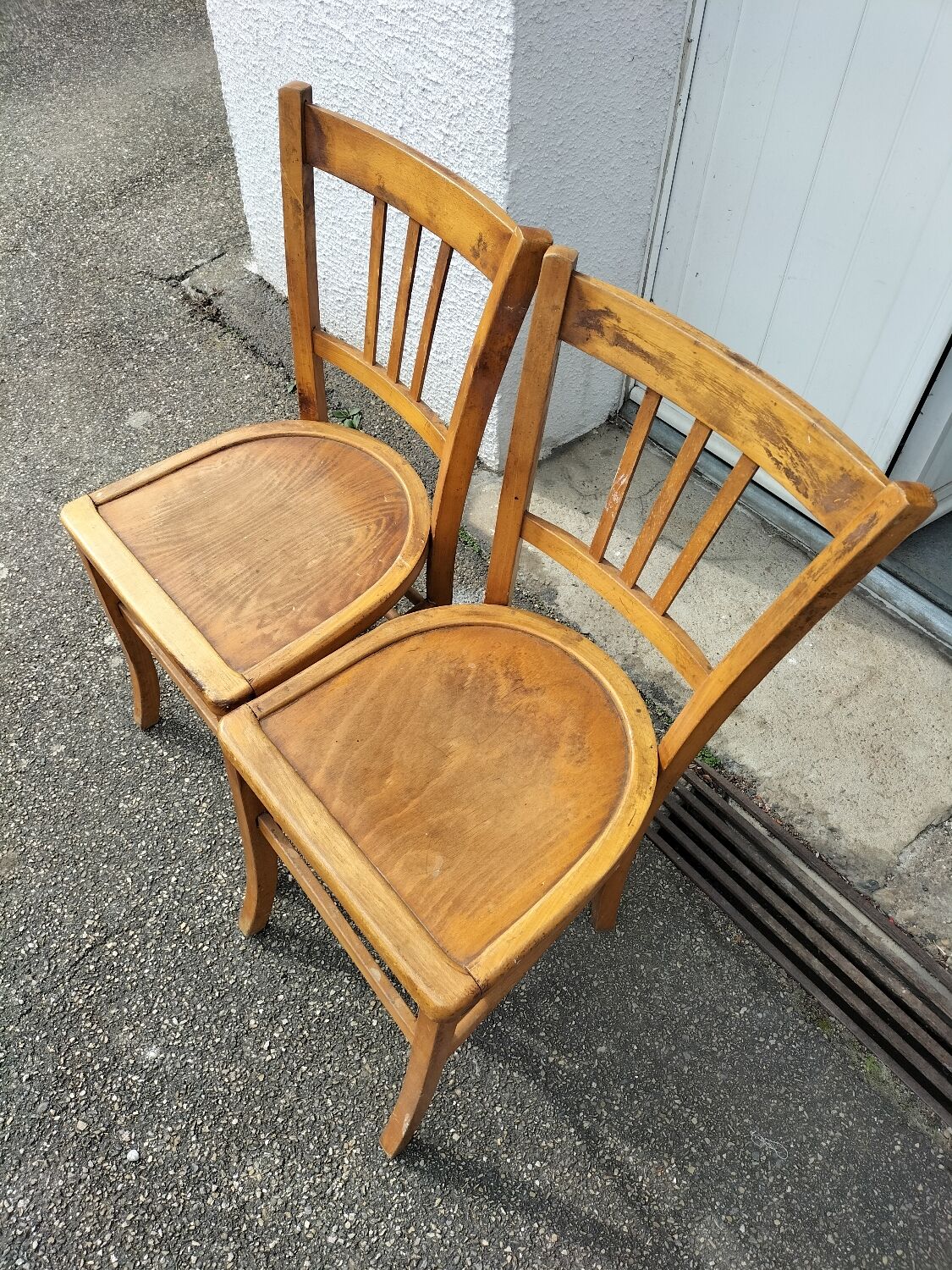 Wooden chairs
