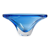 Large crystal glass fruit bowl by Focke & Meltzer Amsterdam