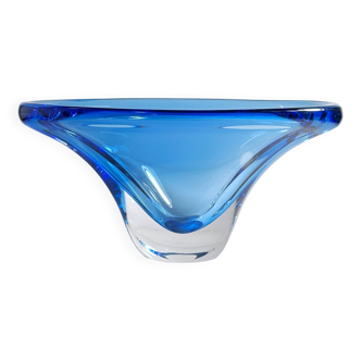 Large crystal glass fruit bowl by Focke & Meltzer Amsterdam