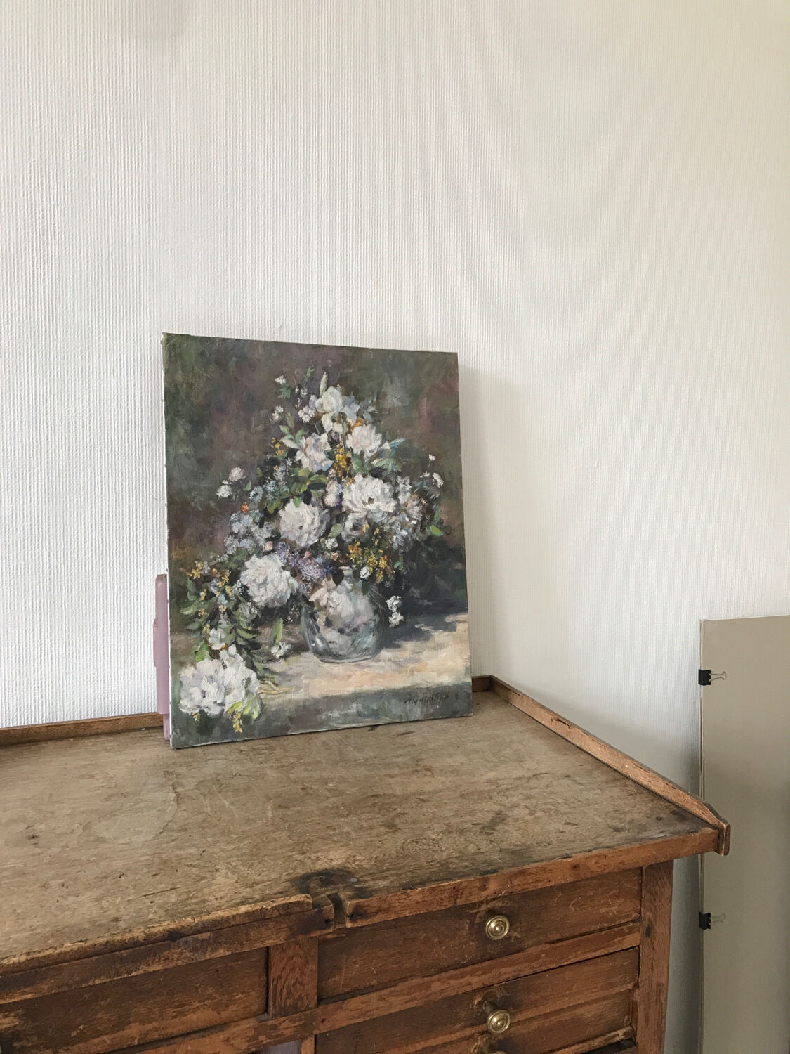 Painting flower bouquet still life
