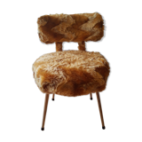 Vintage Moumoute Chair Pelfran Mustard Yellow