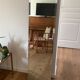 Beveled mirror 142 x 39 cm from the 70s