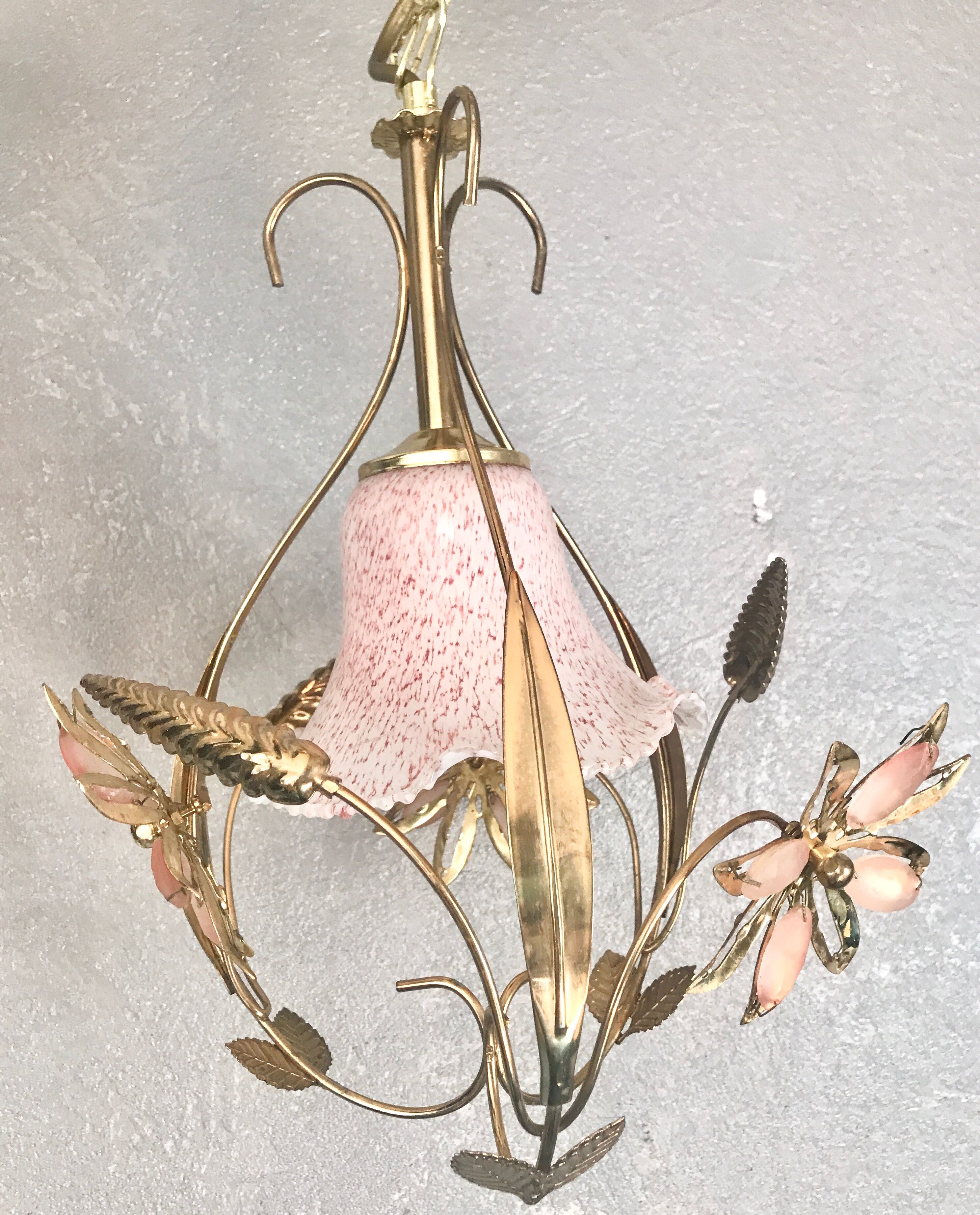 Pale pink flowering chandelier