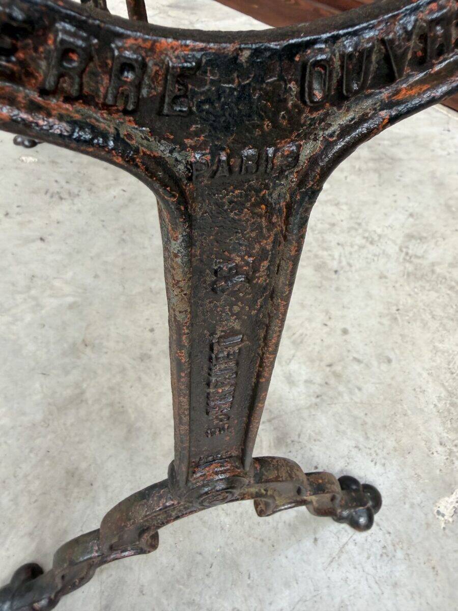 Table de bistrot en marbre fin XIXème