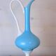 Italian glass vase, handmade, Florence region, Italy 1970s