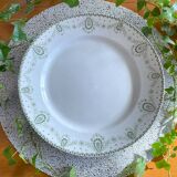 Antique serving dish in earthenware from Creil & Montereau