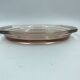 Pink glass plate