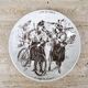 Set of 6 talking dessert plates Sarreguemines