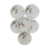 6 assiettes porcelaine Oiseau Seltmann Weiden