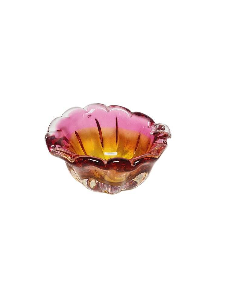 Decorative bowl by J. Hospodka for Chribska Glassworks, Czechoslovakia, 1960s