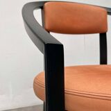 Postmodern German Chair Model Nostro in Leather by Andreas Weber for Rosenthal Einrichtung, 1980s