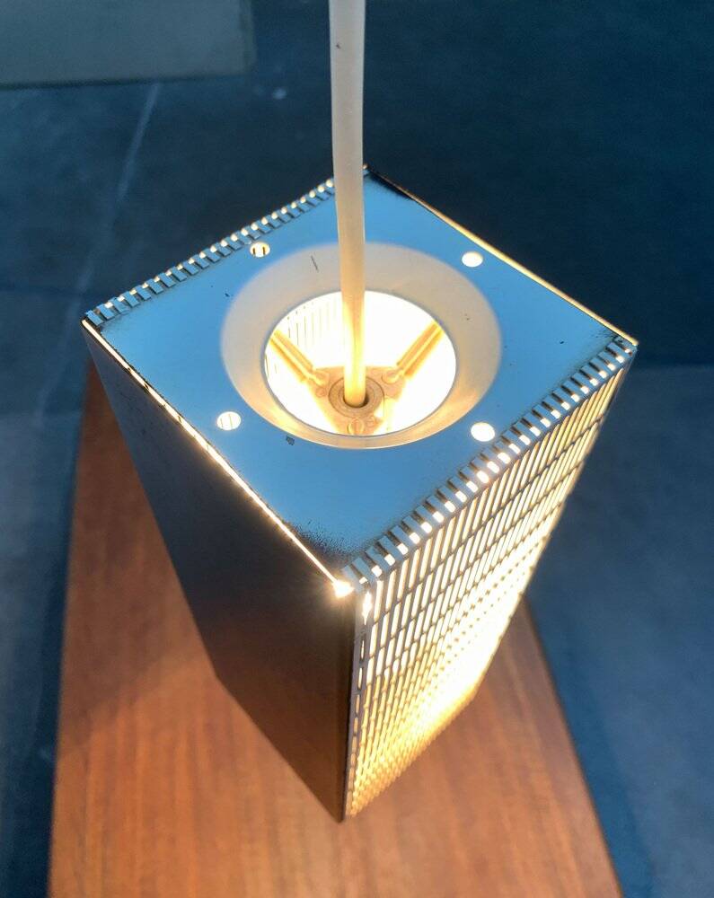 Mid-century German perforated minimalist pendant lamp, 1960s.