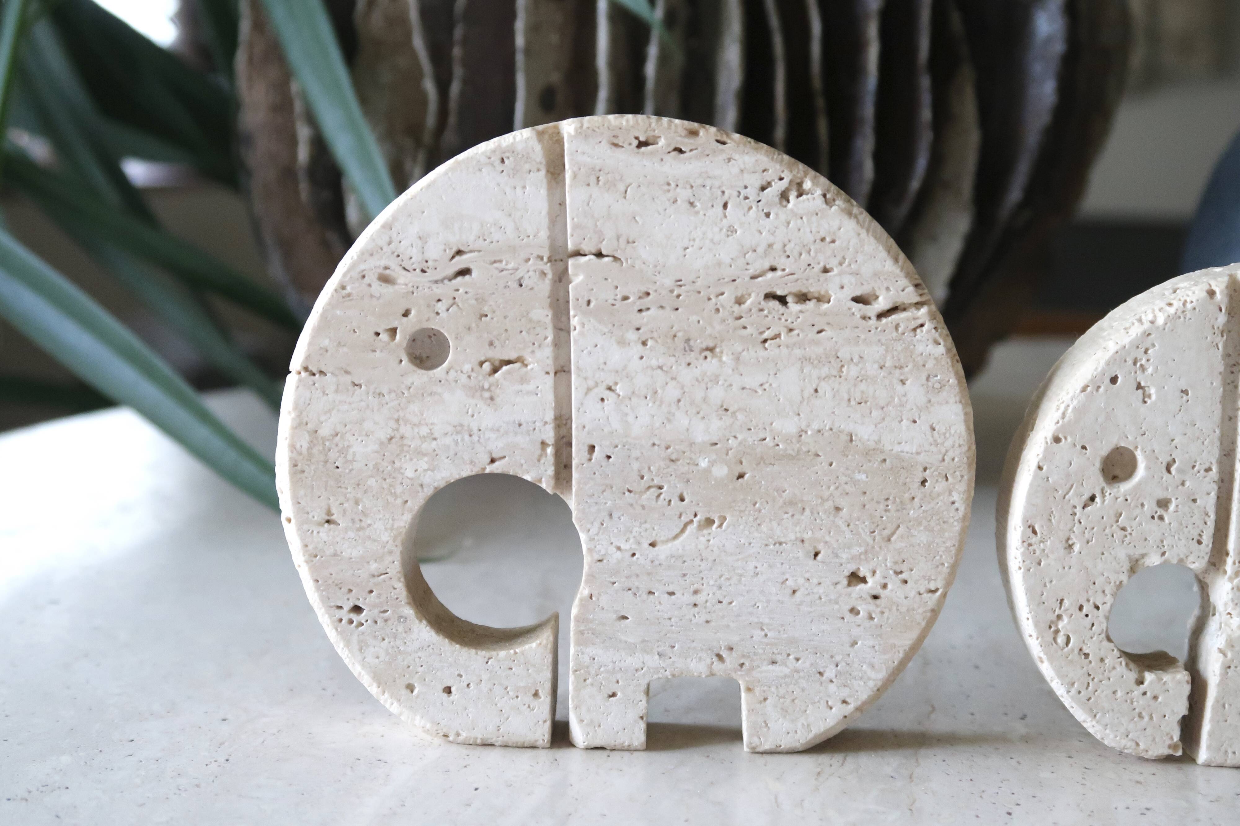 Travertine elephants, 70s