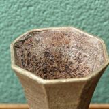 Pair of cast iron cone vases, art deco