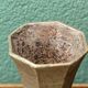 Pair of cast iron cone vases, art deco