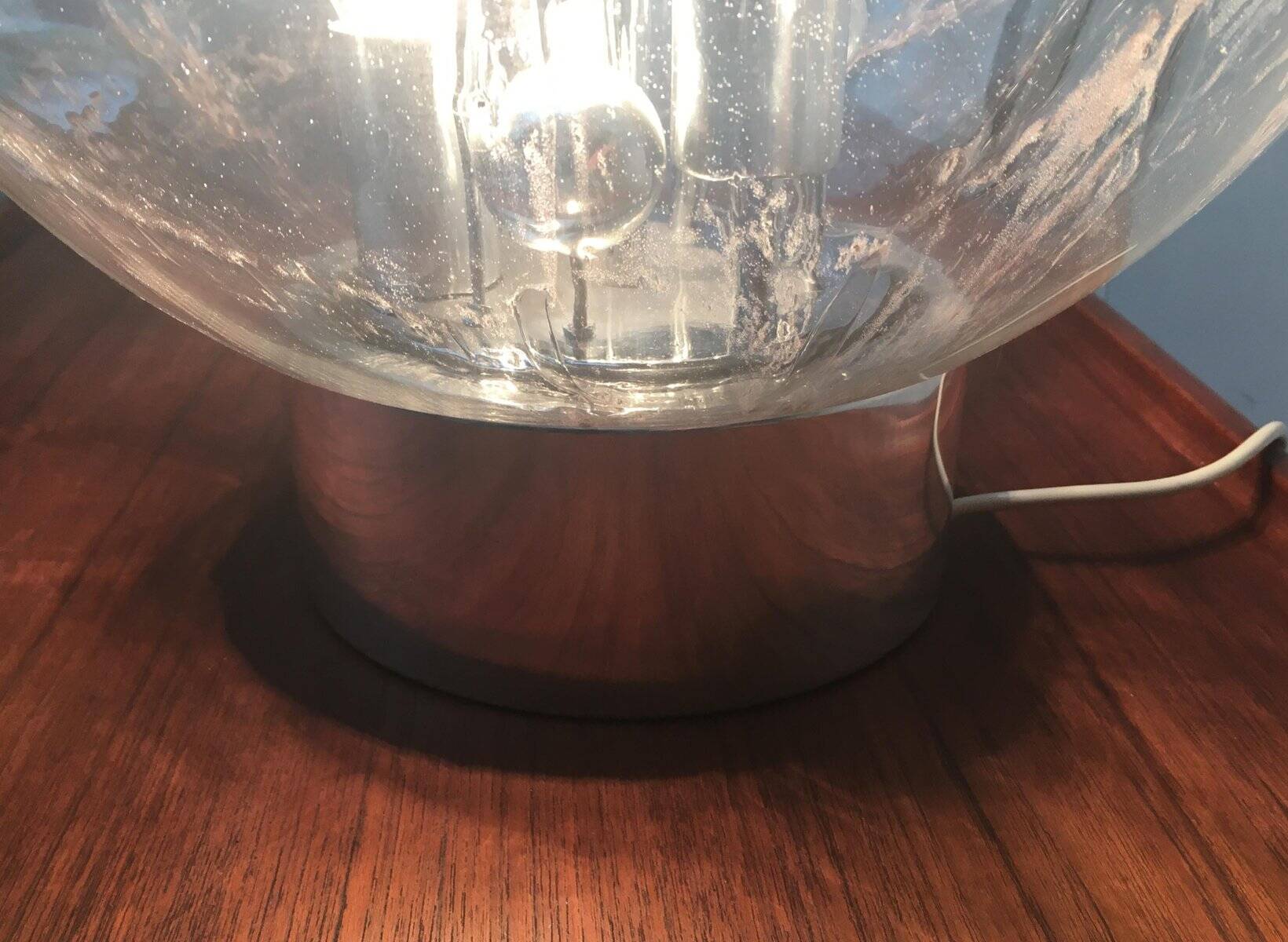 Planet Table Lamp Large Sphere from the German Space Age Mid-Century by Doria Leuchten, 1970s