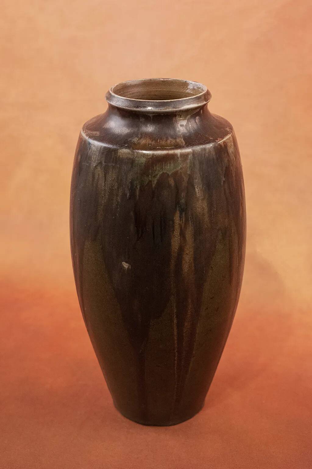 Large Art Nouveau stoneware vase by Charles Greber, reaction glaze - early 20th century