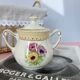 Sugar double handles porcelain the Amandinoise model Coopélia