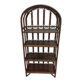 Etagère Bibliothèque rotin vintage