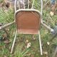 4 fauteuils acier tubulaire soudé seventies