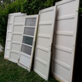 Porte vintage panneautée