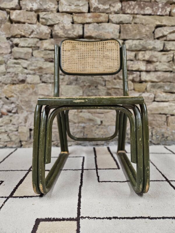 Chaise bambou canage style Breuer 1980