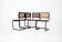 Ensemble de 4 chaises de salle à manger noires, style B32 de Marcel Breuer