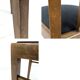 Lot de 2 chaises vintage Mid-Century dossier à barreaux bois massif design