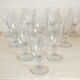 10 19th century stemmed glasses patterned with Greek nets Napoleon III