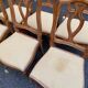 6 Louis XV style Regency chairs in solid wood and yellow-beige fabric