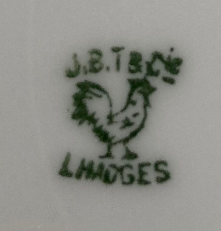 6 Limoges porcelain dessert plates