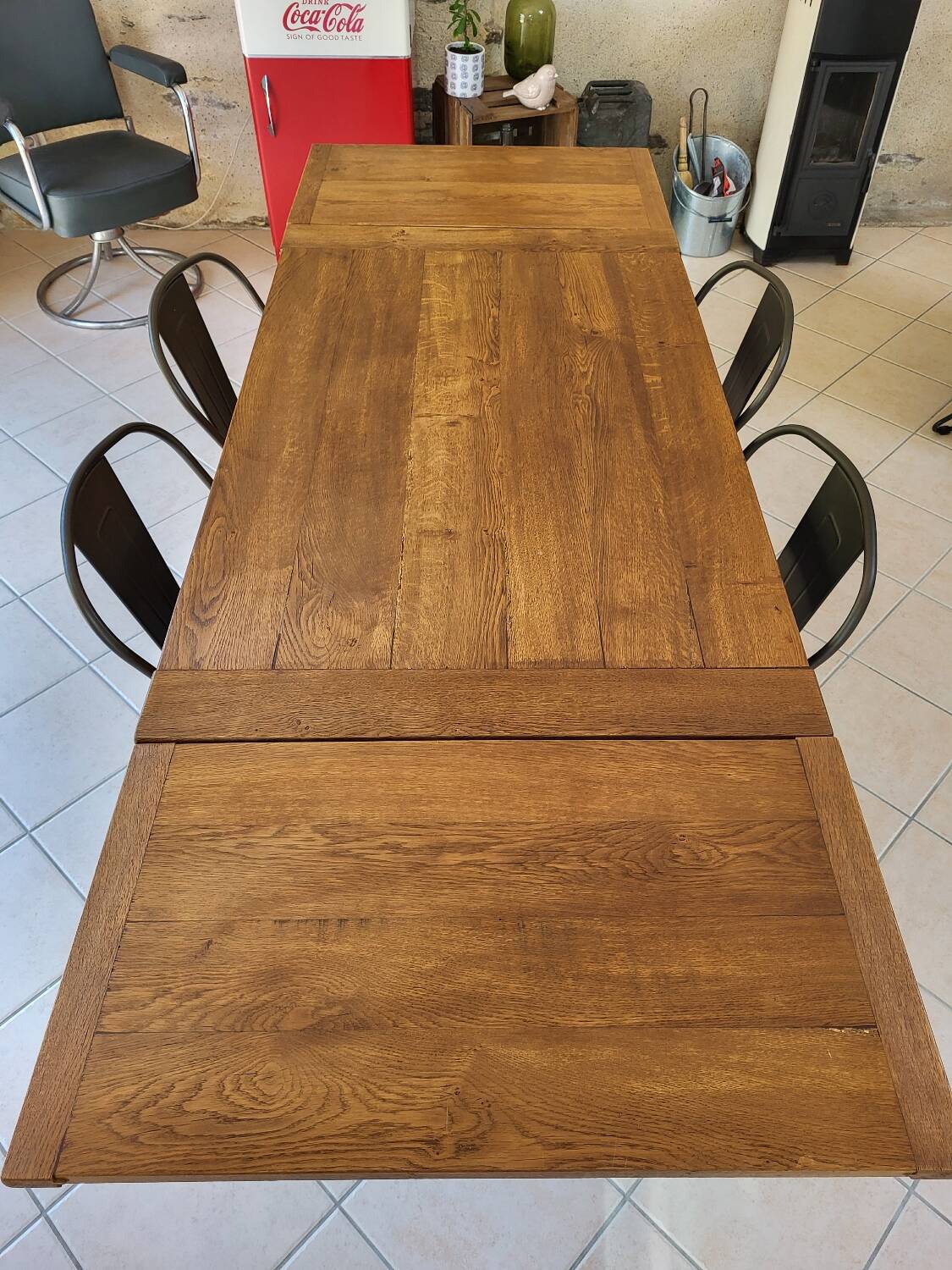 Oak farmhouse table