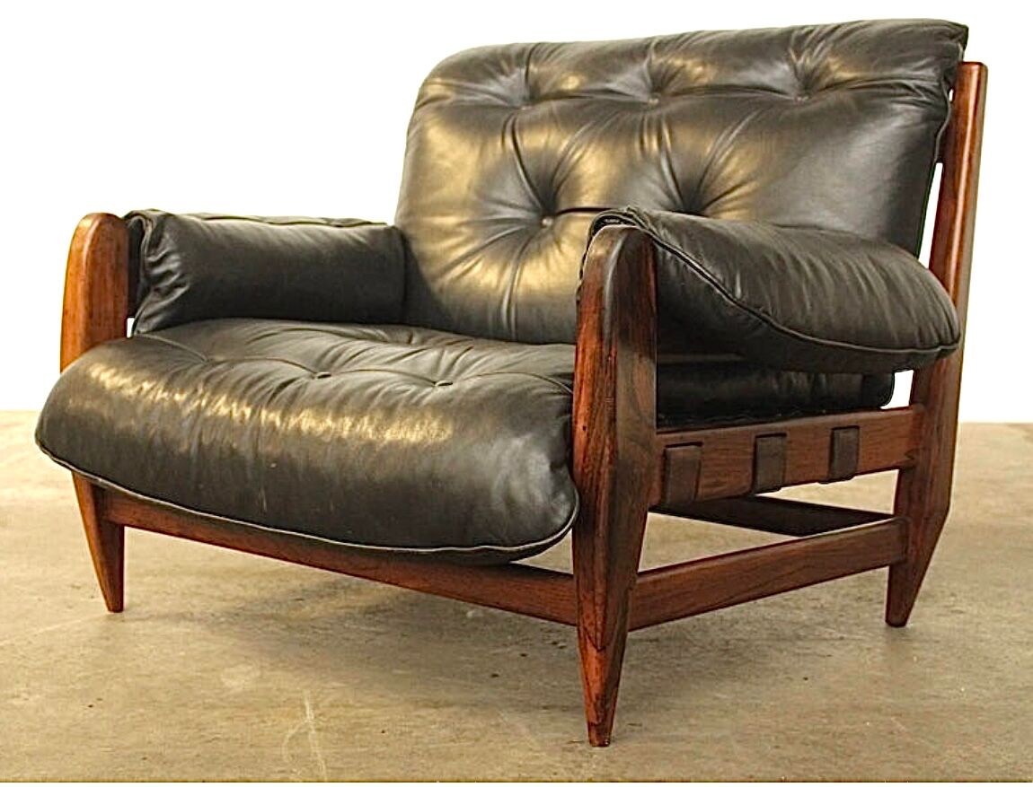 Fauteuil par Jean Gillon Rodeio pour Italma Wood Art