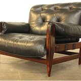 Fauteuil par Jean Gillon Rodeio pour Italma Wood Art