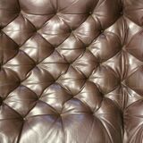 Leather armchair with footstool Noboru Nakamura Bore