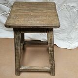 Burmese teak workshop stool