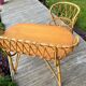 Rattan dressing table with her chair