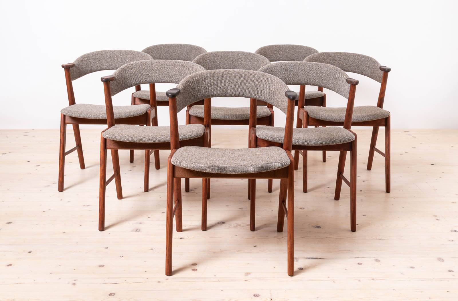 Set of 8 Dining Chairs, 1960s, Korup Stolefabrik