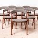 Set of 8 Dining Chairs, 1960s, Korup Stolefabrik