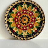 Vintage brass compartment plate