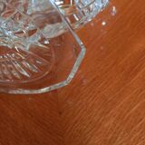 Pair of double glass candle holders