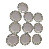 Set of 10 plates