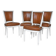 Set of 4 Louis XVI style chairs